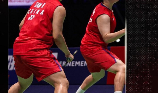 刘圣书/谭宁2-0战胜岩永铃/中西贵映，首次参加世锦赛便跻身决赛